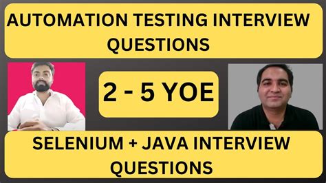 Software Testing Mock Interview Automation Testing Interview Rd