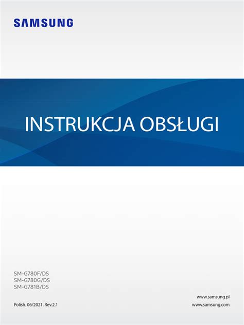 Instrukcja Obslugi Samsung Galaxy S20 Fe Pdf