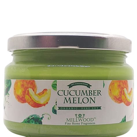 Cucumber Melon 7 Oz Natural Soy Candle Millwood Candles And Room Sprays