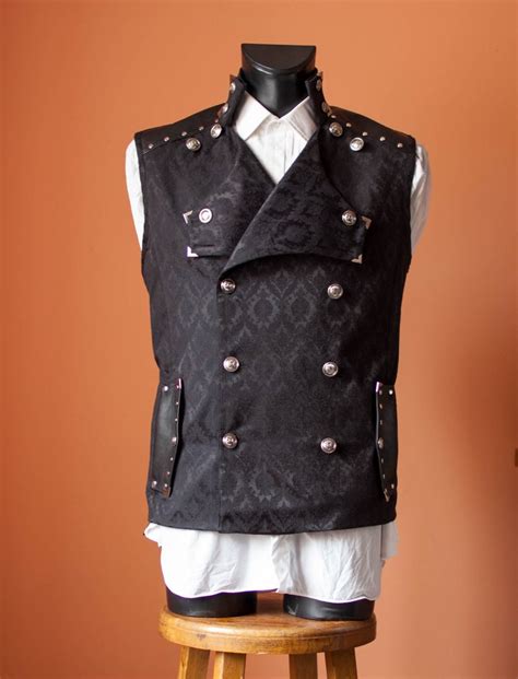 A Double Breasted Steampunk Vest Steampunk Waistcoat Etsy