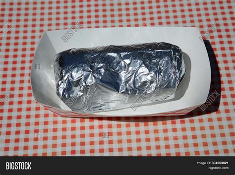 Burrito. Foil Wrapped Image & Photo (Free Trial) | Bigstock