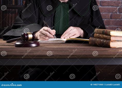 Business Or Legal Agreement Signed In The Presence Of A Lawer Stock