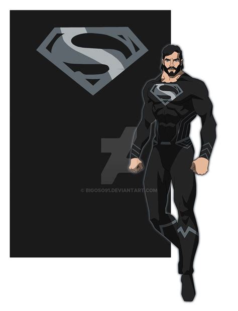 Superman black suit (justice league) by bigoso91 on DeviantArt ...