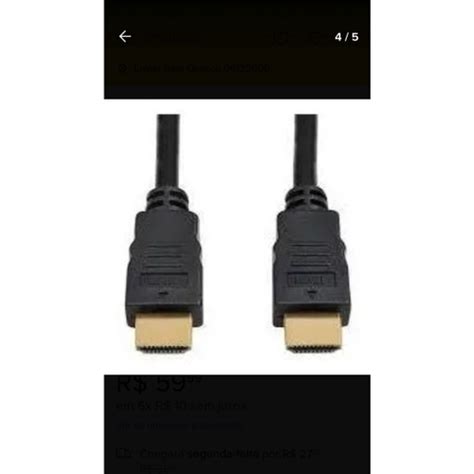 Cabo Hdmi Full Hd 2 0 Ultra Hd 4K 3D De 5 Metros Para Dvrs PS3 Xbox