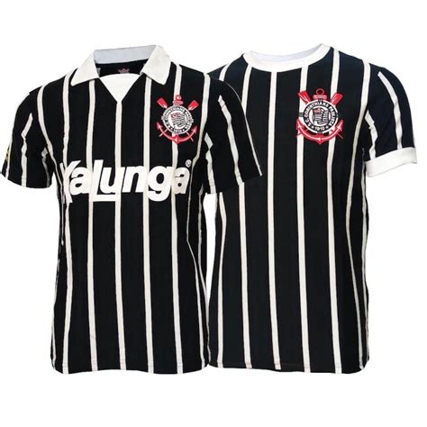 Kit de Camisetas do Corinthians SPR Retrô Históricas Kalunga