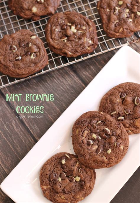 Mint Brownie Cookies - I Dig Pinterest