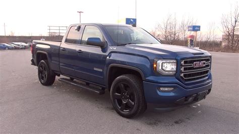 Gmc Sierra Sle Elevation Ext Cab Stone Blue Metallic Youtube