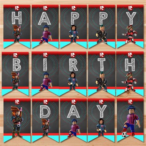 Free Printable Roblox Birthday Party Kits Templates Download Roblox