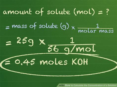 Easy Ways To Calculate The Concentration Of A Solution