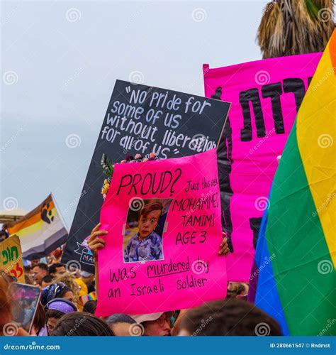 Tel Aviv 2023 Annual Lgbtq Pride Parade Editorial Photography Image