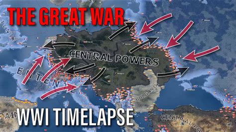 The Great War Wwi Hoi4 Timelapse Youtube