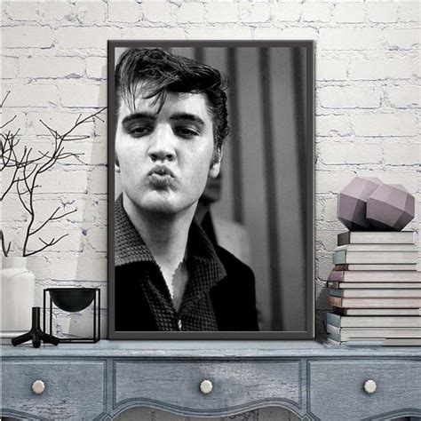 Elvis Presley Posterelvis Printelvis Presley Pouting Print Etsy