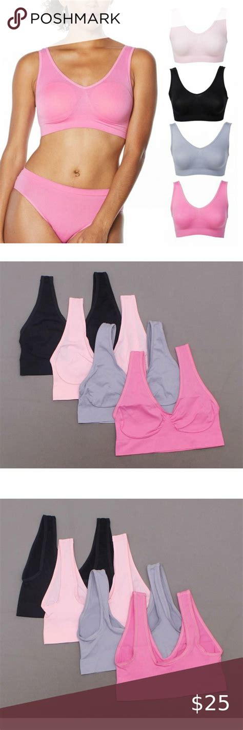 New Pack Seamless Ahh Bras Large Pinks Rhonda Shear Pullover