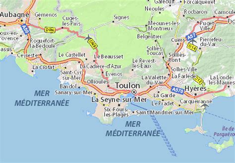 Toulon Carte De France Vacances Arts Guides Voyages