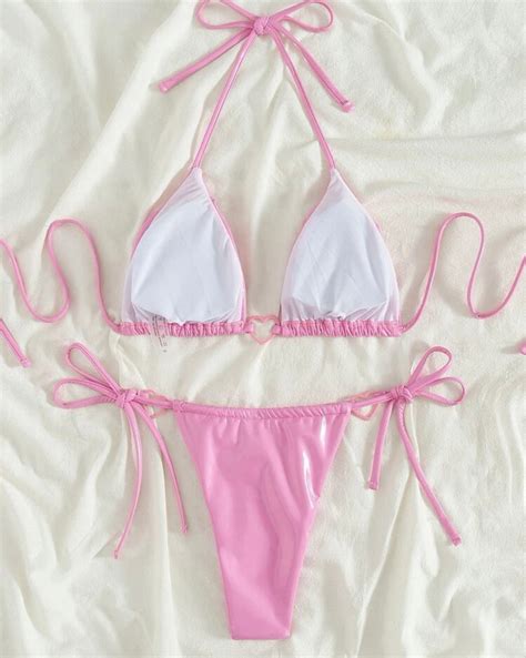 Bubblegum Pink Bikini M Rielbeauty