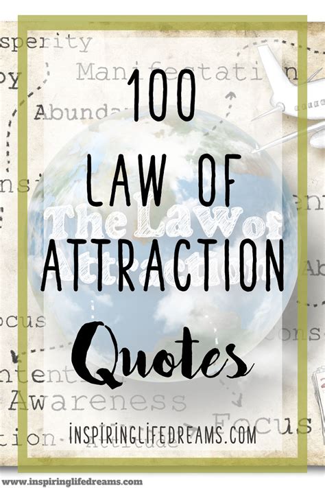 Top 100 Most Inspirational Quotes On Law Of Attraction Law Quotes