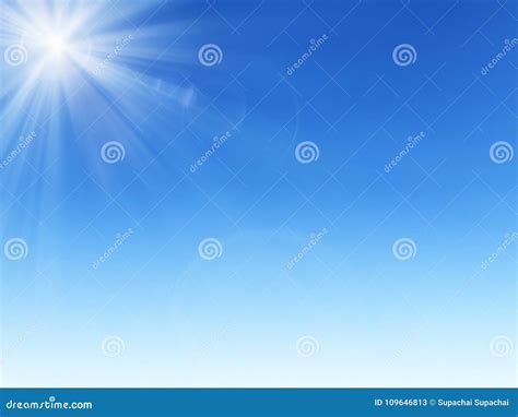 Blue Sky, Bright Daylight the Sun Shining. Stock Image - Image of ...