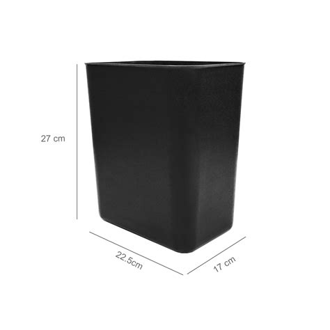 MaxBin 8L Fire-Retardant Trash Bin | Plastic Kitchen Trash Can | Fire ...