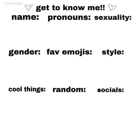 Get To Know Me Meme Generator