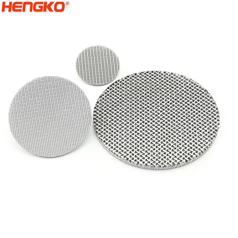 2 5 50 100 150 300 Microns Porous 304 316l Ss Stainless Steel Wire Sintered Mesh Filter Disc