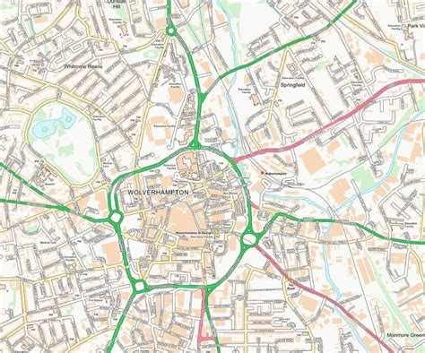 Wolverhampton Street Map