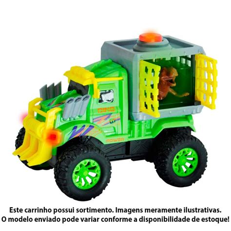 Carrinho De Fric O Dino Transporte Luz E Som Sortido Dm Toys