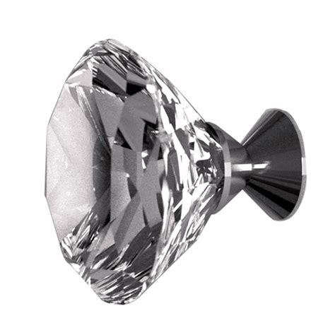 Buy Deluxe Cabinet Knob 40mm Clear Crystal Chrome Finish Online In India Benzoville