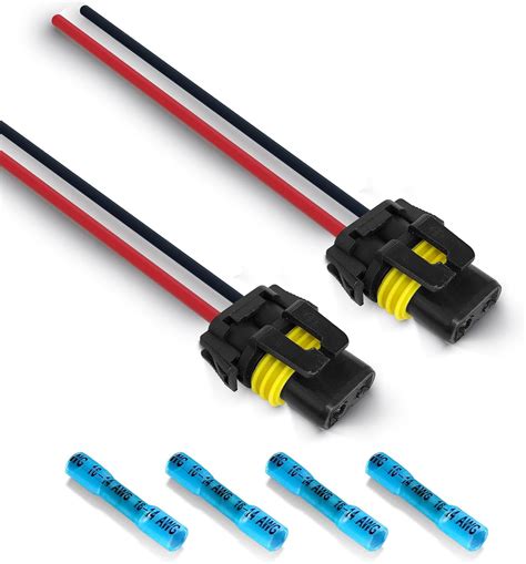 Amazon 9005 9006 Pigtail Sockets Female Wiring Harness Headlight