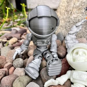 Astronaut Skeleton Articulated Flexi Fidget Toy Spaceman Reptile Desk