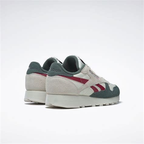 Classic Leather Sneaker In Vintage Chalk S23 R Chalk Green Classic Burgundy Reebok Online