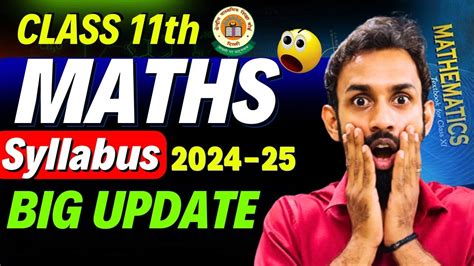 Class 11 Maths Syllabus 2024 25 Class 11 Maths Syllabus 2024 25 Cbse