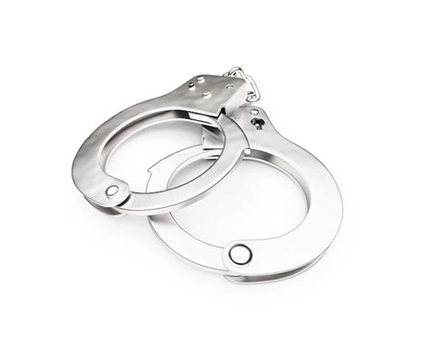 Premium Photo Handcuffs Isolated On White Background 3d Render