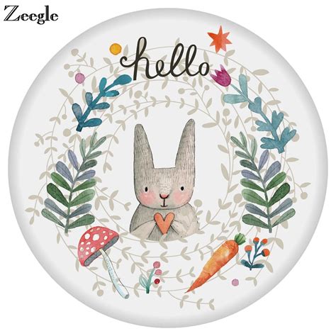 Zeegle диатомит настольная чашка коврик мультфильм круглый кофе напиток ...