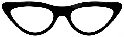 Eye Glasses Silhouette, Side View, Flat Style, can use for Pictogram ...