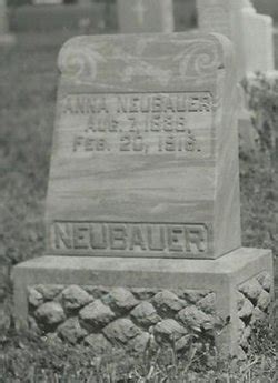 Anna B Neumann Neubauer 1838 1916 Mémorial Find a Grave