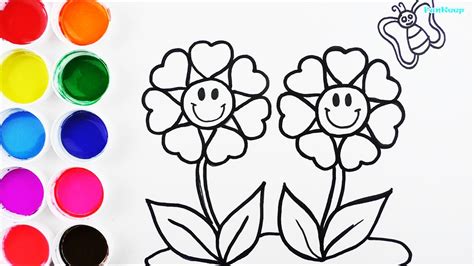 Dibujos Para Colorear De Flores Para Ninos