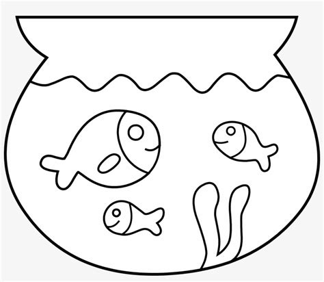 Tropical Fish Clipart Pet Fish Fish In A Bowl Clipart Black And White