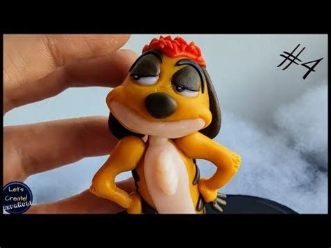 Como Hacer A Timon Muy Facil Porcelana Fria Plastilina El Rey