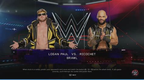 Wwe K Logan Paul Vs Ricochet Youtube