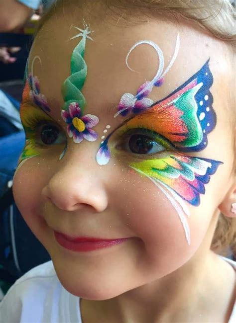 Pin By Stephanie Michaele On Face Painting In 2024 Butterfly Face