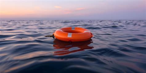 Premium Photo Orange Lifebuoy A Vital Tool For Water Rescue Drowning