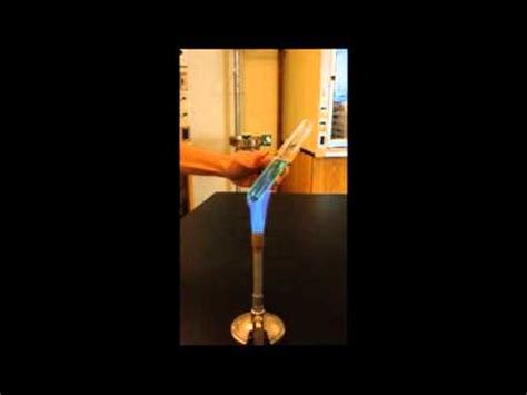 Heating A Test Tube Over A Bunsen Burner Youtube