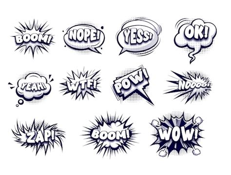 Pow Bubble Vectors And Illustrations For Free Download Freepik