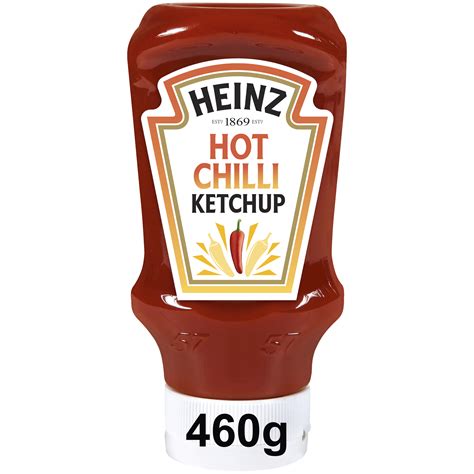 Heinz Tomato Ketchup Hot Chilli Flacon 460g X 10