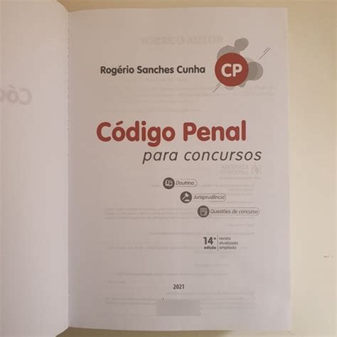 Código De Direito Penal Para Concurso 2021 Rogério Sanches MercadoLivre