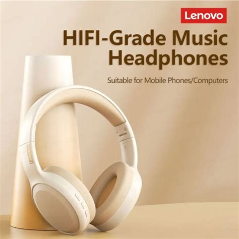 Casque Sans Fil Lenovo Th Avec Microphone Bluetooth An Stuff