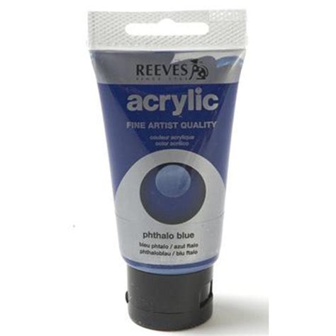 Reeves Acrylic Paint 75ml Phthalo Blue 330