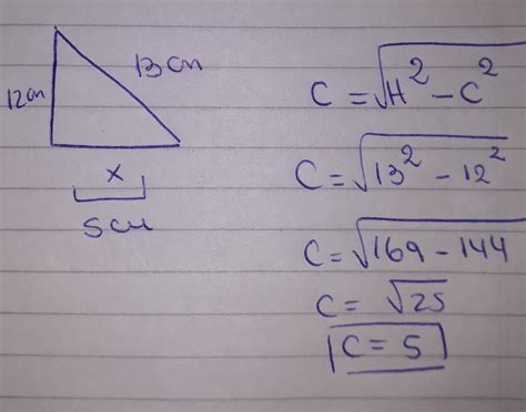 En Un Triángulo Rectángulo El Cateto A Mide 12cm Y La Hipotenusa Mide