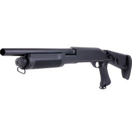 CYMA M870 3 Round Burst Multi Shot Shell Loading Airsoft Shotgun