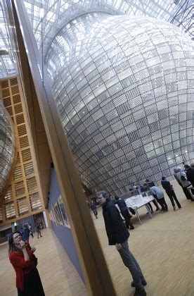 People Visit Europa Buildings Atrium During Editorial Stock Photo